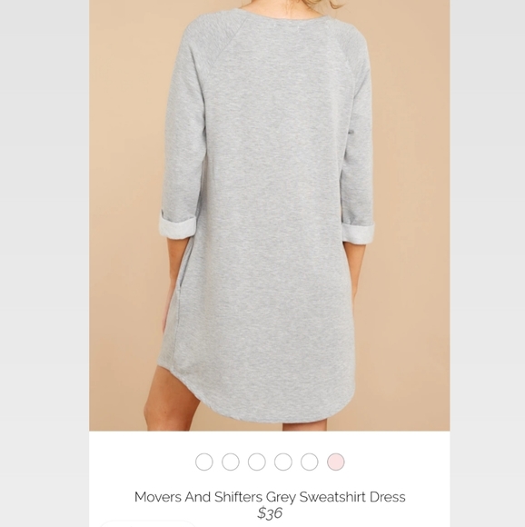 Heather Gray Sweatshirt Dress - Picture 2 of 6